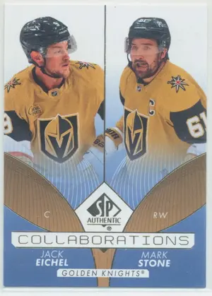2022-23 SP AUTHENTIC - JACK EICHEL/MARK STONE #C-9 COLLABORATIONS BLUE