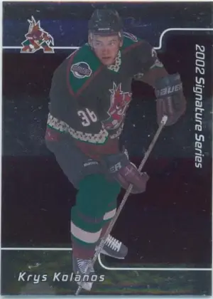 2001-02 SIGNATURE SERIES - KRYS KOLANOS #243 ROOKIE
