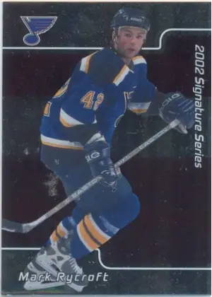 2001-02 SIGNATURE SERIES - MARK RYCROFT #246 ROOKIE