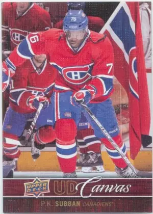 2012-13 UPPER DECK - P.K. SUBBAN #C46 UD CANVAS