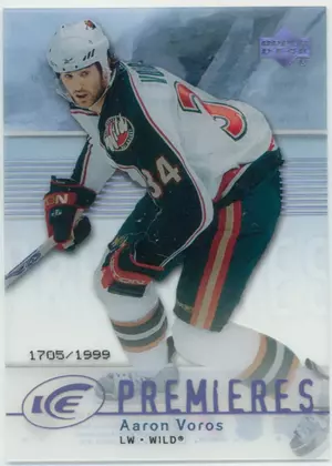2007-08 ICE - AARON VOROS #138 ICE PREMIERES 1705/1999