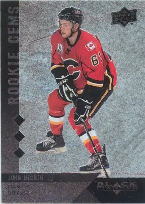 2009-10 BLACK DIAMOND - JOHN NEGRIN #169 ROOKIE GEMS TRIPLE DIAMOND