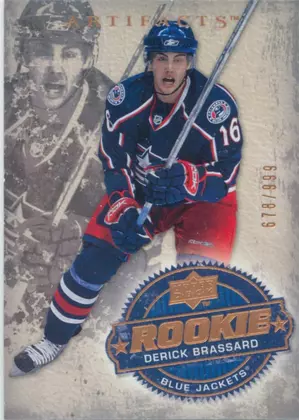 2008-09 ARTIFACTS - DERICK BRASSARD #201 ROOKIE 678/999
