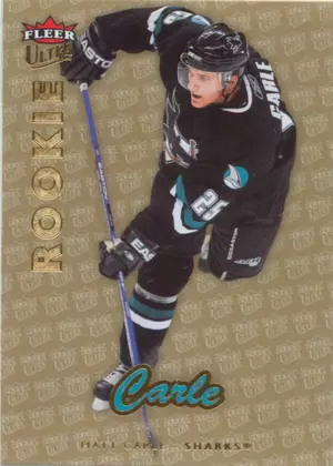 2006-07 FLEER ULTRA - MATT CARLE #225 ROOKIE GOLD MEDALLION