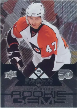 2008-09 BLACK DIAMOND - LUCA SBISA #157 ROOKIE GEMS TRIPLE DIAMOND