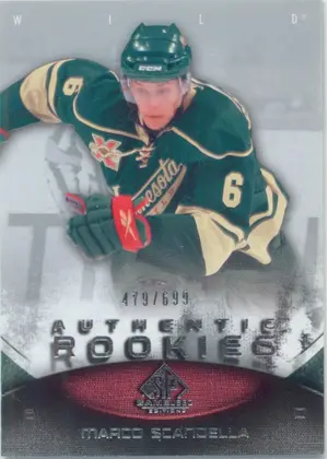 2010-11 SP GAME USED - MARCO SCANDELLA #112 AUTHENTIC ROOKIES 479/699