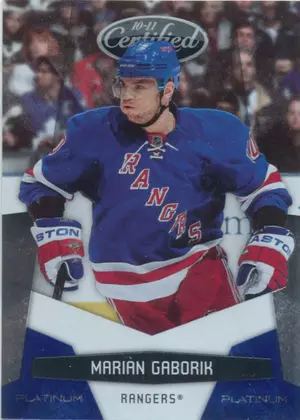 2010-11 CERTIFIED - MARIAN GABORIK #96 PLATINUM BLUE 16/250