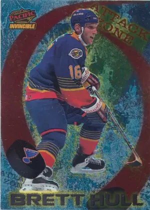 1997-98 INVINCIBLE - BRETT HULL #21 ATTACK ZONE