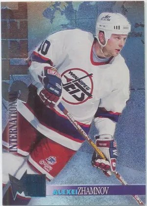 1995-96 FLEER METAL - ALEXEI ZHAMNOV #23 INTERNATIONAL STEEL