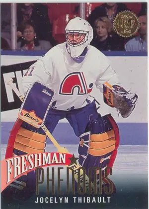 1993-94 LEAF - JOCELYN THIBAULT #10 FRESHMAN PHENOMS