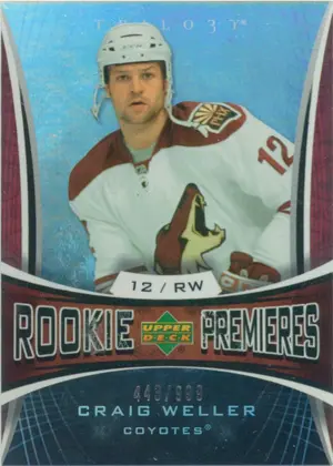 2007-08 TRILOGY - CRAIG WELLER #171 ROOKIE 443/999