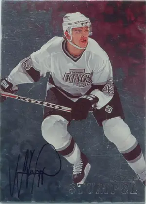 1998-99 BE A PLAYER - JOZEF STUMPEL #63 AUTOGRAPHS