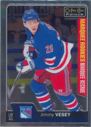 2016-17 O-PEE-CHEE PLATINUM - JIMMY VESEY #190 MARQUEE ROOKIE