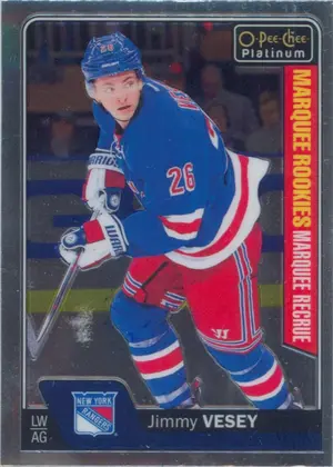 2016-17 O-PEE-CHEE PLATINUM - JIMMY VESEY #190 MARQUEE ROOKIE