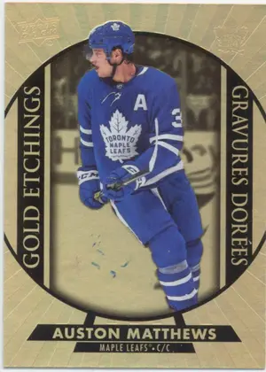 2020-2021 TIM HORTONS - AUSTON MATTHEWS #G-8 GOLD ETCHINGS