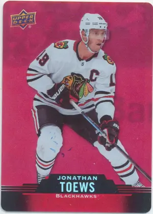 2020-21 TIM HORTONS - JONATHAN TOEWS #DC-11 RED DIE CUTS