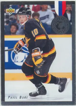 1992-93 UPPER DECK - PAVEL BURE #E2 EURO STARS