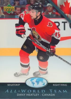 2007-08 UPPER DECK - DANY HEATLEY #AW4 ALL-WORLD TEAM
