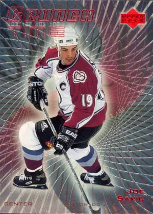1999-00 UPPER DECK - JOE SAKIC #CT-6 CRUNCH TIME