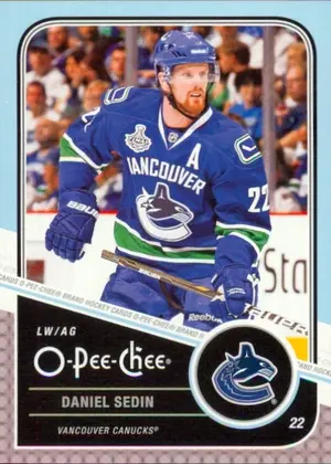 2011-12 O-PEE-CHEE - DANIEL SEDIN #23 PLAYOFF BEARD VARIATIONS