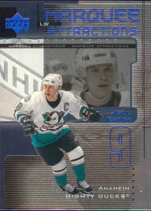 1999-00 UPPER DECK - PAUL KARIYA #MA2 MARQUEE ATTRACTIONS