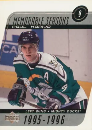 2002-03 UPPER DECK - PAUL KARIYA #181 MEMORABLE SEASONS