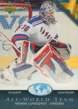 2007-08 UPPER DECK - HENRIK LUNDQVIST #AW12 ALL-WORLD TEAM