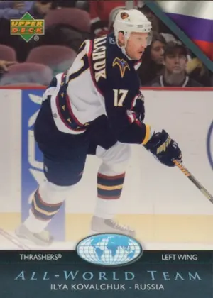 2007-08 UPPER DECK - ILYA KOVALCHUK #AW9 ALL-WORLD TEAM