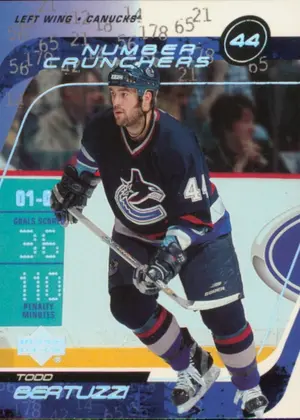 2002-03 UPPER DECK - TODD BERTUZZI #NC14 NUMBER CRUNCHERS