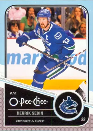 2011-12 O-PEE-CHEE - HENRIK SEDIN #24 PLAYOFF BEARD VARIATIONS