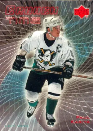 1999-00 UPPER DECK - PAUL KARIYA #CT-29 CRUNCH TIME