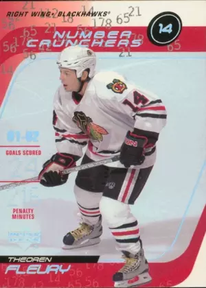 2002-03 UPPER DECK - THEOREN FLEURY #NC2 NUMBER CRUNCHERS
