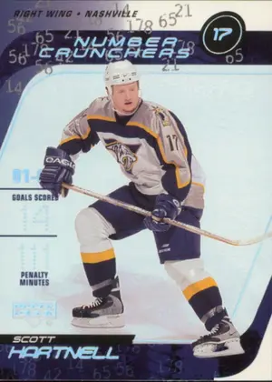 2002-03 UPPER DECK - SCOTT HARTNELL #NC7 NUMBER CRUNCHERS