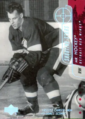 2002-03 UPPER DECK - GORDIE HOWE #SS6 SHOOTING STARS