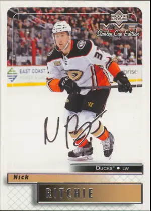 2019-20 MVP - NICK RITCHIE #59 STANLEY CUP EDITION 20th ANNIVERSARY SILVER SCRIPTS