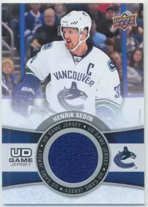 2015-16 UPPER DECK - HENRIK SEDIN #GJ-HS GAME JERSEY