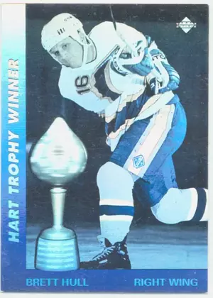 1991-92 UPPER DECK - BRETT HULL #AW3 AWARD WINNER HOLOGRAM