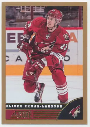 2013-14 SCORE - OLIVER EKMAN-LARSSON #393 GOLD