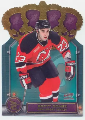 2001-02 PACIFIC McDONALD'S - SCOTT GOMEZ #4 GOLD CROWN DIE CUT