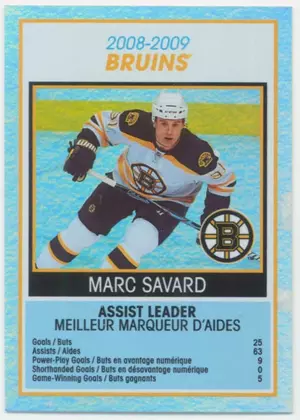 2009-10 O-PEE-CHEE - MARC SAVARD #TC3 TEAM CHECKLIST