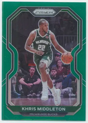 2020-21 Prizm - Khris Middleton Green Prizm Parallel #92