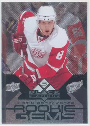 2008-09 BLACK DIAMOND - JUSTIN ABDELKADER #151 ROOKIE GEMS