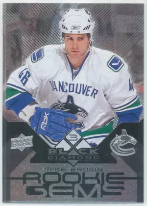 2008-09 BLACK DIAMOND - MIKE BROWN #168 ROOKIE GEMS