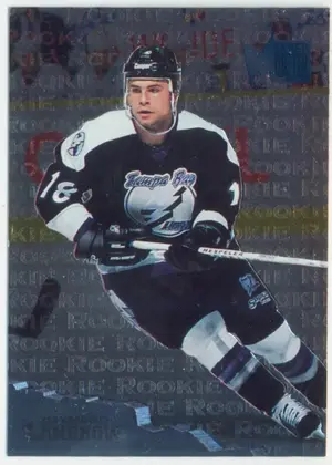 1995-96 FLEER METAL - DAYMOND LANGKOW #182 ROOKIE