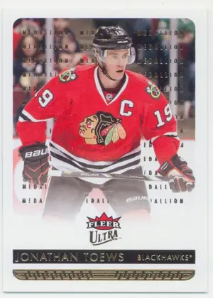 2014-15 FLEER ULTRA - JONATHAN TOEWS #38 GOLD MEDALLION