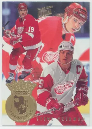 1994-95 FLEER ULTRA - STEVE YZERMAN #7 SCORING KING