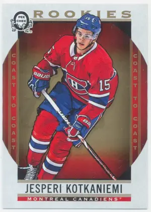 2018-19 O-PEE-CHEE COAST TO COAST - JESPERI KOTKANIEMI #190 ROOKIE