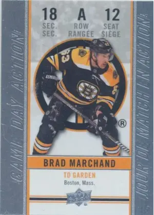 2018-19 TIM HORTONS - BRAD MARCHAND #GDA-12 GAME DAY ACTION
