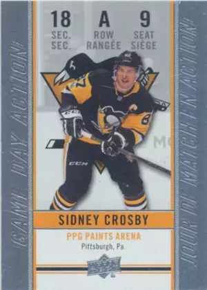 2018-19 TIM HORTONS - SIDNEY CROSBY #GDA-9 GAME DAY ACTION