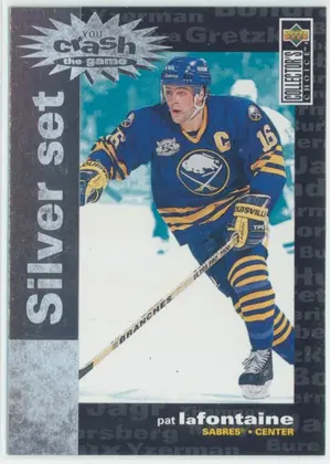 1995-96 COLLECTOR'S CHOICE - PAT LaFONTAINE #C27 YOU CRASH THE GAME SILVER SET